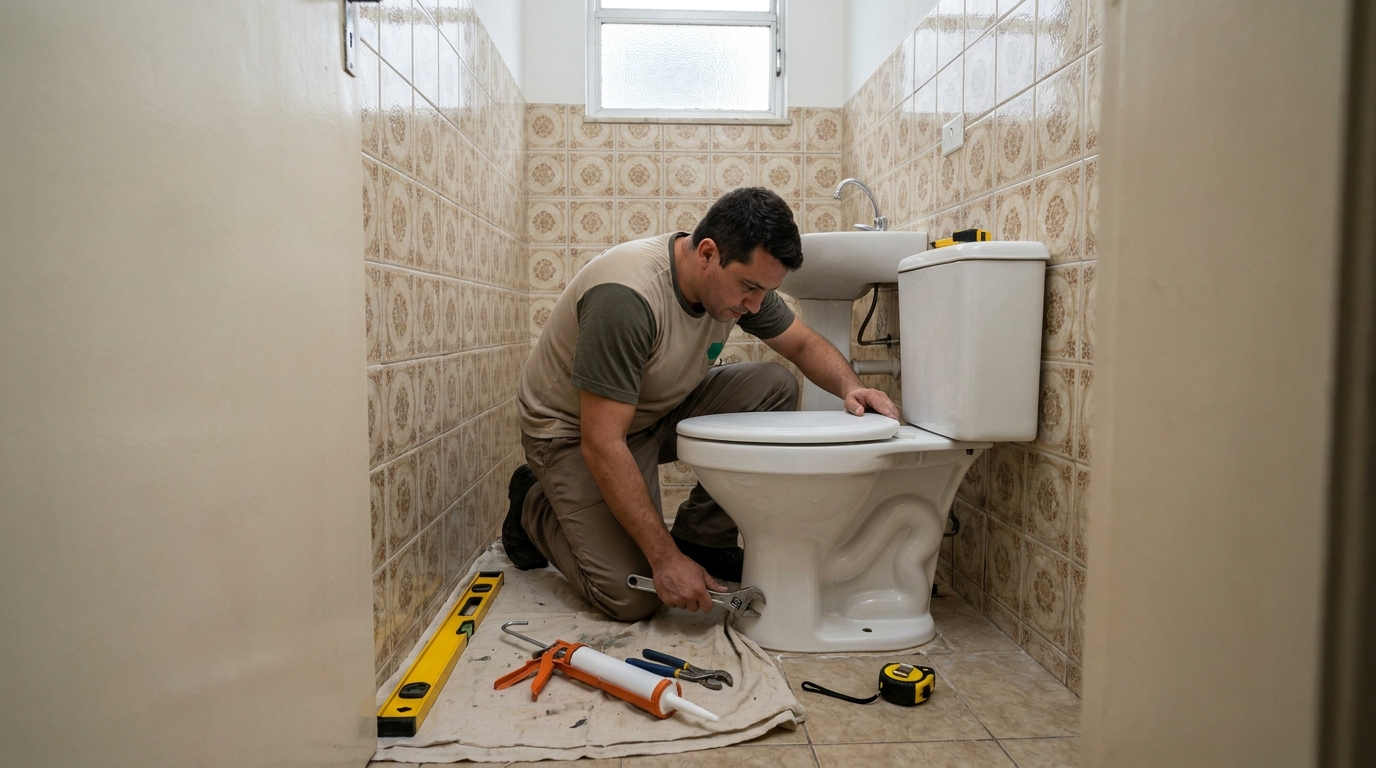 Instalação de vaso sanitário em Belém‑PA